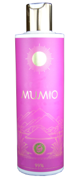 Shampoo with Mumijo based on whey with geranium oil, 280ml, reduces scalp inflammation, dandruff, strengthens the hair